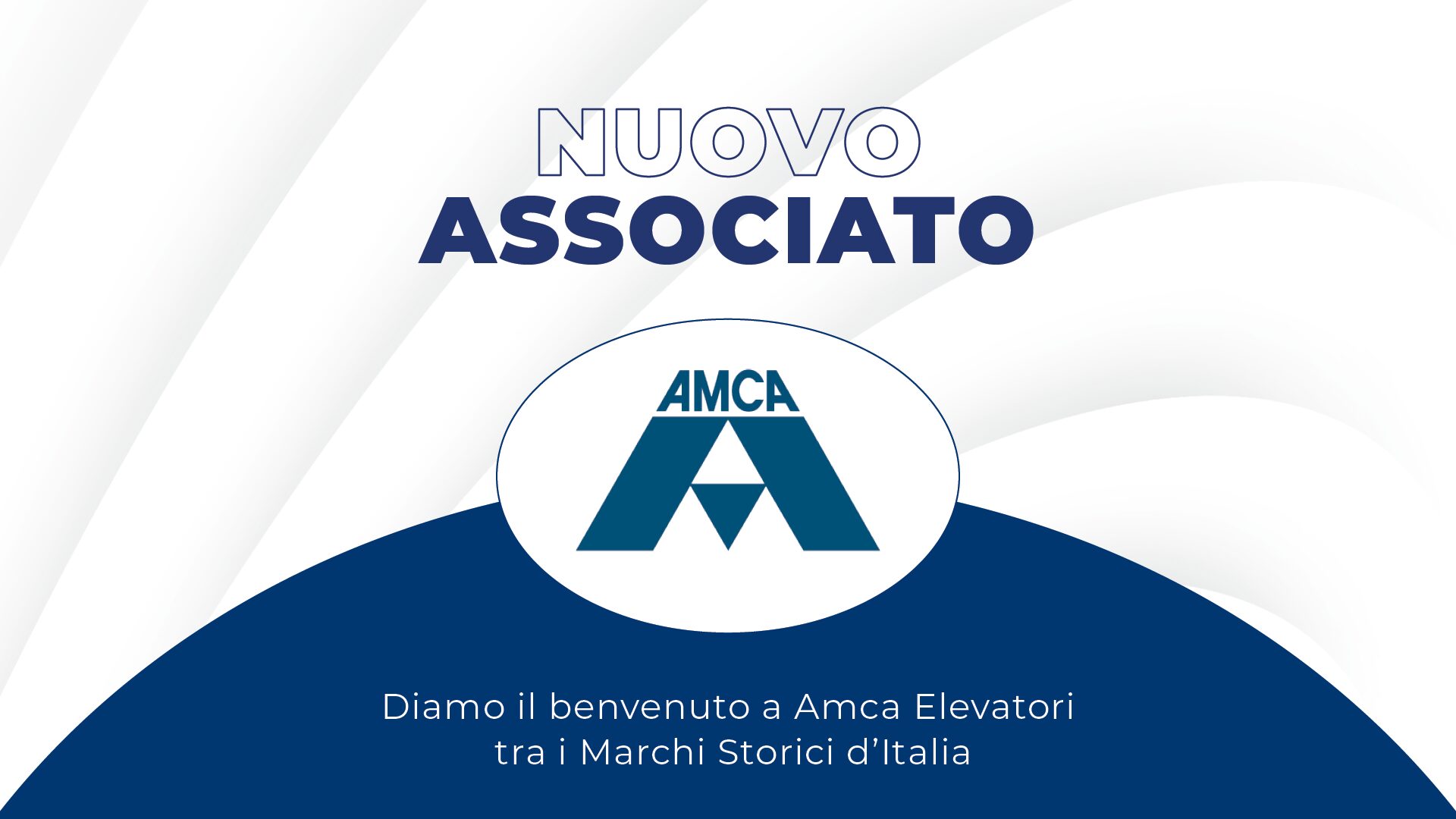 Rappresentazione istituzionale di Amca Elevatori come marchio storico italiano attivo nel settore ascensori e soluzioni per la mobilità.